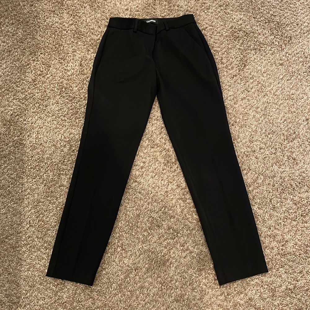 Express black columnist ankle pants size 0